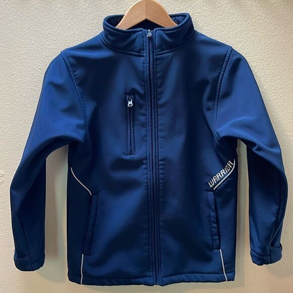 Warrior zip up jacket.  Fleece lined. Zip pockets. Size youth large. Hockey. - Picture 1 of 5